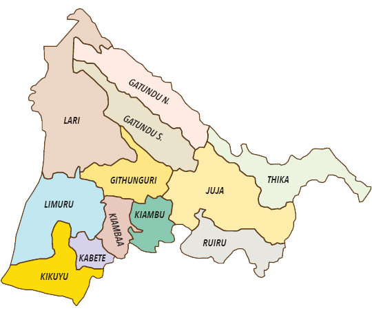 Kiambu County Map